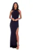 Navy Mesh Detailing Maxi Dress sold by AX Paris