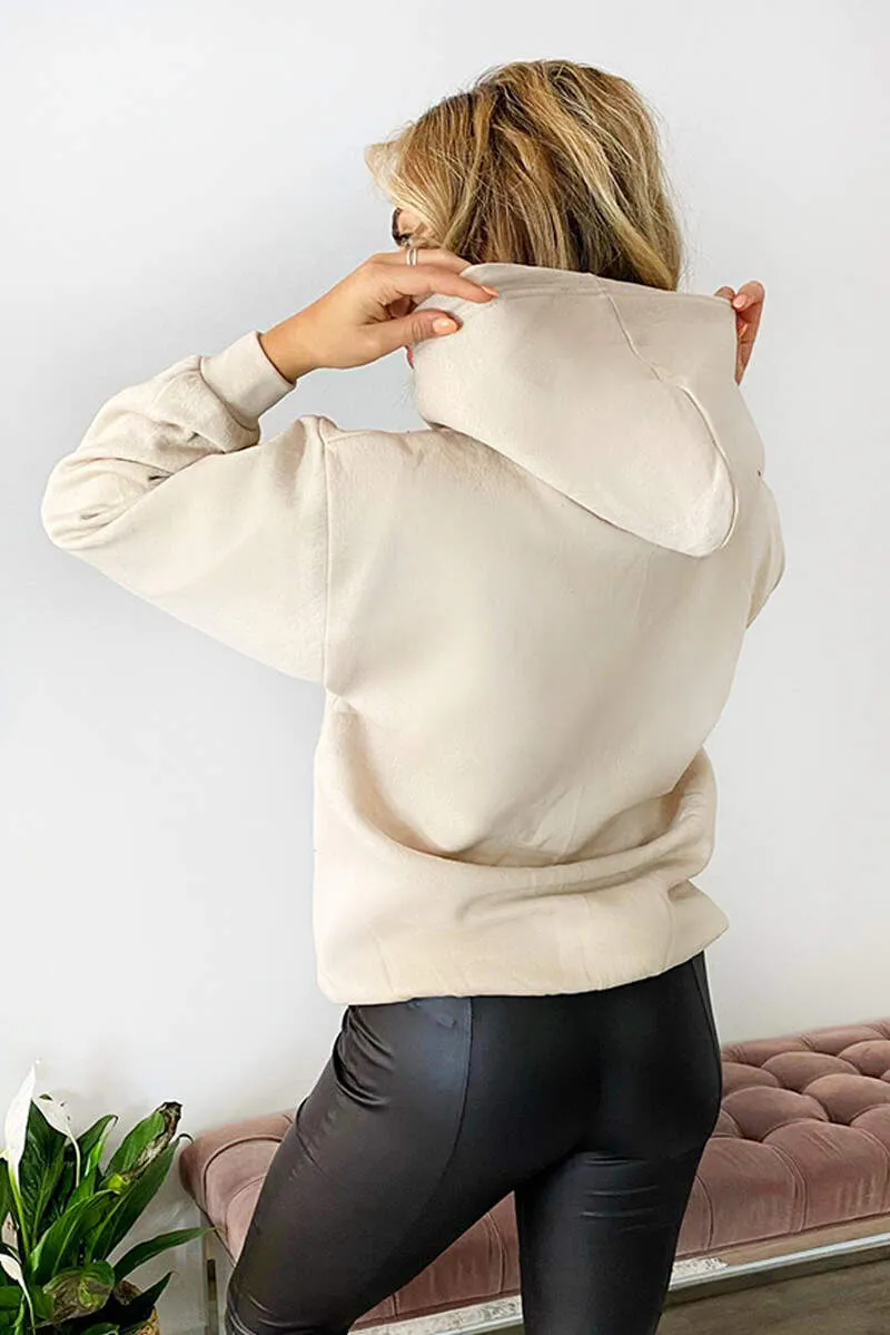 Stone Oversized Hoodie sold by AX Paris product image thumbnail 3