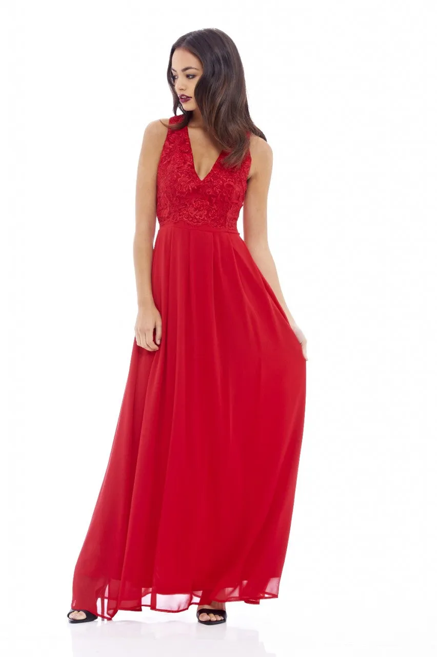 Lace Top Maxi Dress sold by AX Paris