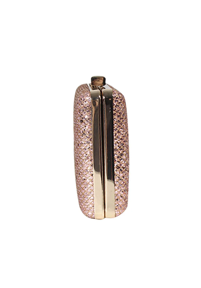 Mini Champagne Clutch With Gold Fastening sold by AX Paris product image thumbnail 2