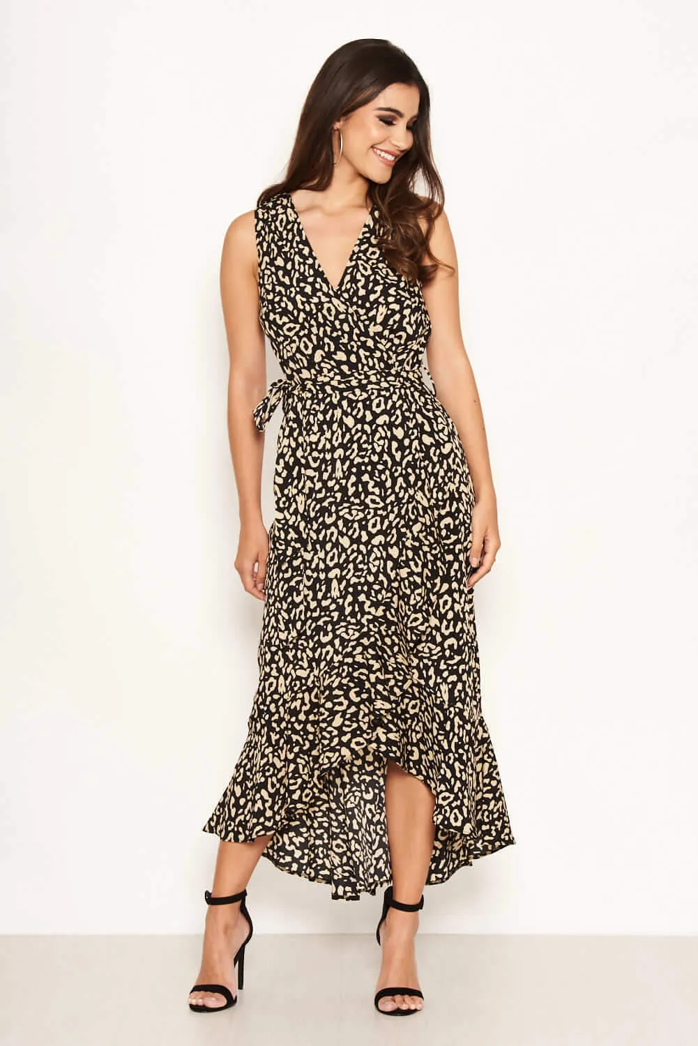 Black Leopard Print Maxi Dress sold by AX Paris product image thumbnail 5