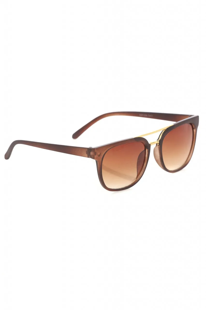 Brown Wayfarer Sunglasses sold by AX Paris