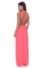 Coral Halterneck Strappy Lace Detail Maxi Dress sold by AX Paris