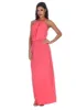 Coral Halterneck Strappy Lace Detail Maxi Dress sold by AX Paris