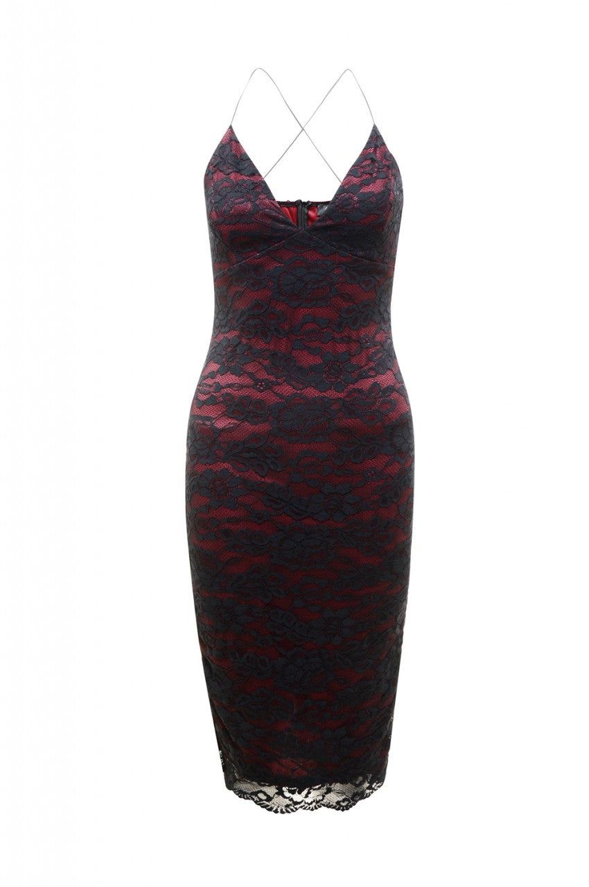 Lace Strappy Bodycon Dress sold by AX Paris product image thumbnail 5