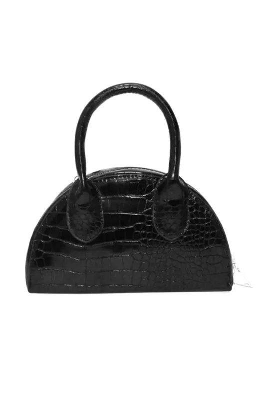 Black Croc Tiny Bag sold by AX Paris