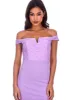 Lilac Notch Front Off The Shoulder Maxi dress sold by AX Paris
