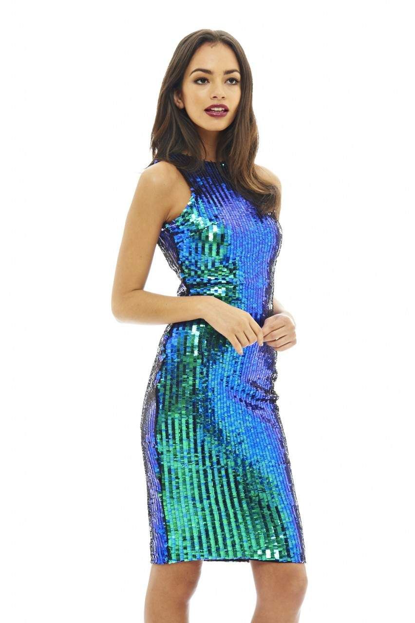 Sequin Covered Bodycon Dress sold by AX Paris product image thumbnail 3