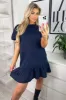 Navy Frill Hem Smock Dress sold by AX Paris