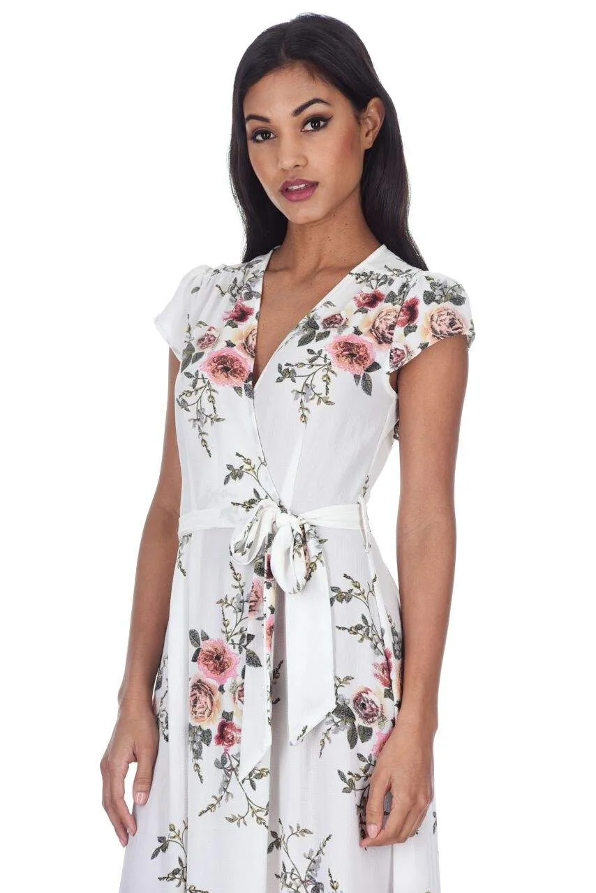 Cream Floral Maxi Dress sold by AX Paris product image thumbnail 5