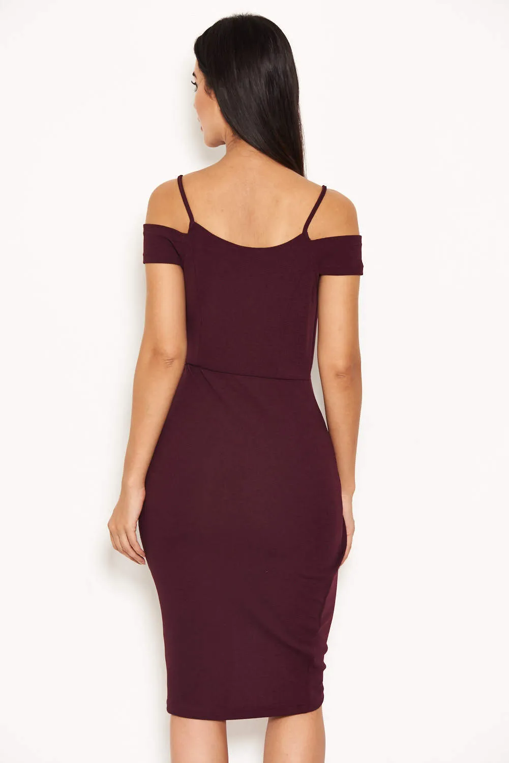 Plum Wrap Around Dress sold by AX Paris product image thumbnail 3