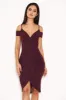 Plum Wrap Around Dress sold by AX Paris