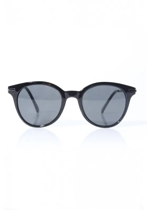 Black Rounded Sunglasses sold by AX Paris