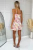 Pink Printed High Neck Playsuit sold by AX Paris