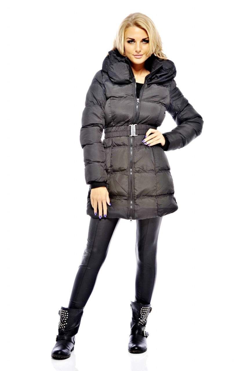 Padded Bomber Belted Coat sold by AX Paris product image thumbnail 2
