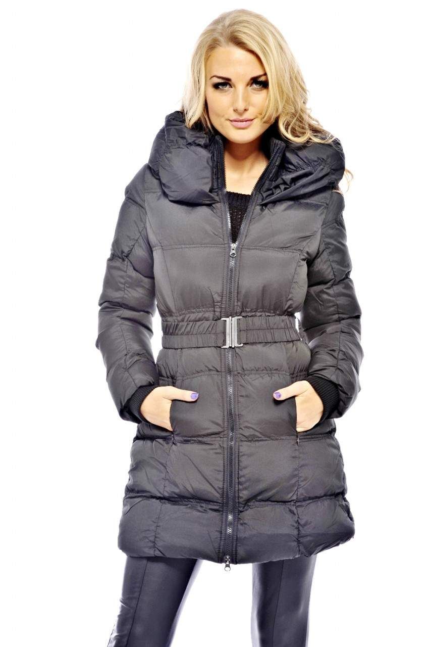 Padded Bomber Belted Coat sold by AX Paris product image thumbnail 3