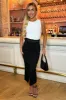 Black Belted Cargo Midi Skirt sold by AX Paris