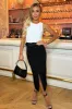 Black Belted Cargo Midi Skirt sold by AX Paris