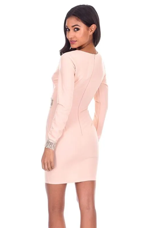 Nude Sleeved Midi Dress sold by AX Paris product image thumbnail 3