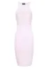 Pink High Neck Midi Length Bodycon Crochet Dress sold by AX Paris