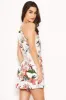 Cream and Pink Floral Tie Waist Playsuit sold by AX Paris