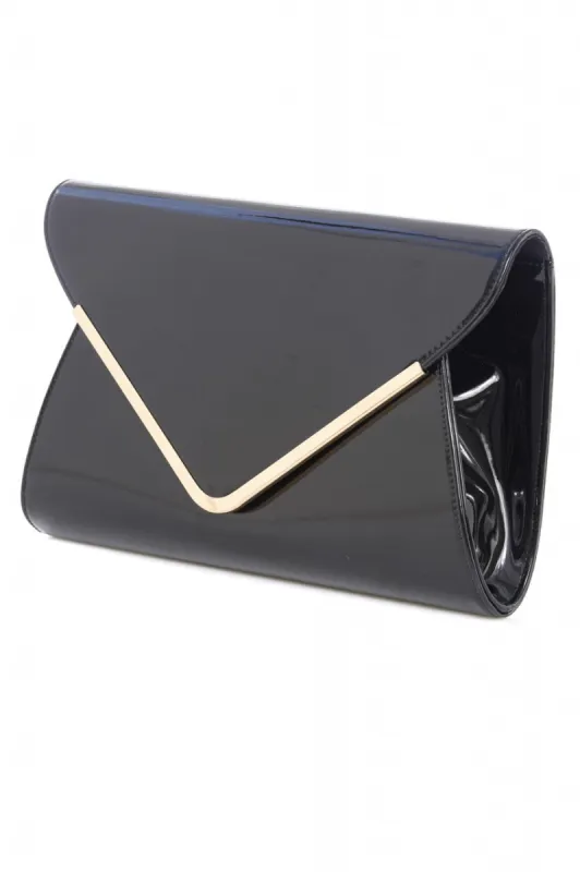 Patent Envelope Clutch Bag sold by AX Paris