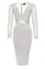Long Sleeved Grey Bodycon With Lace Detail sold by AX Paris