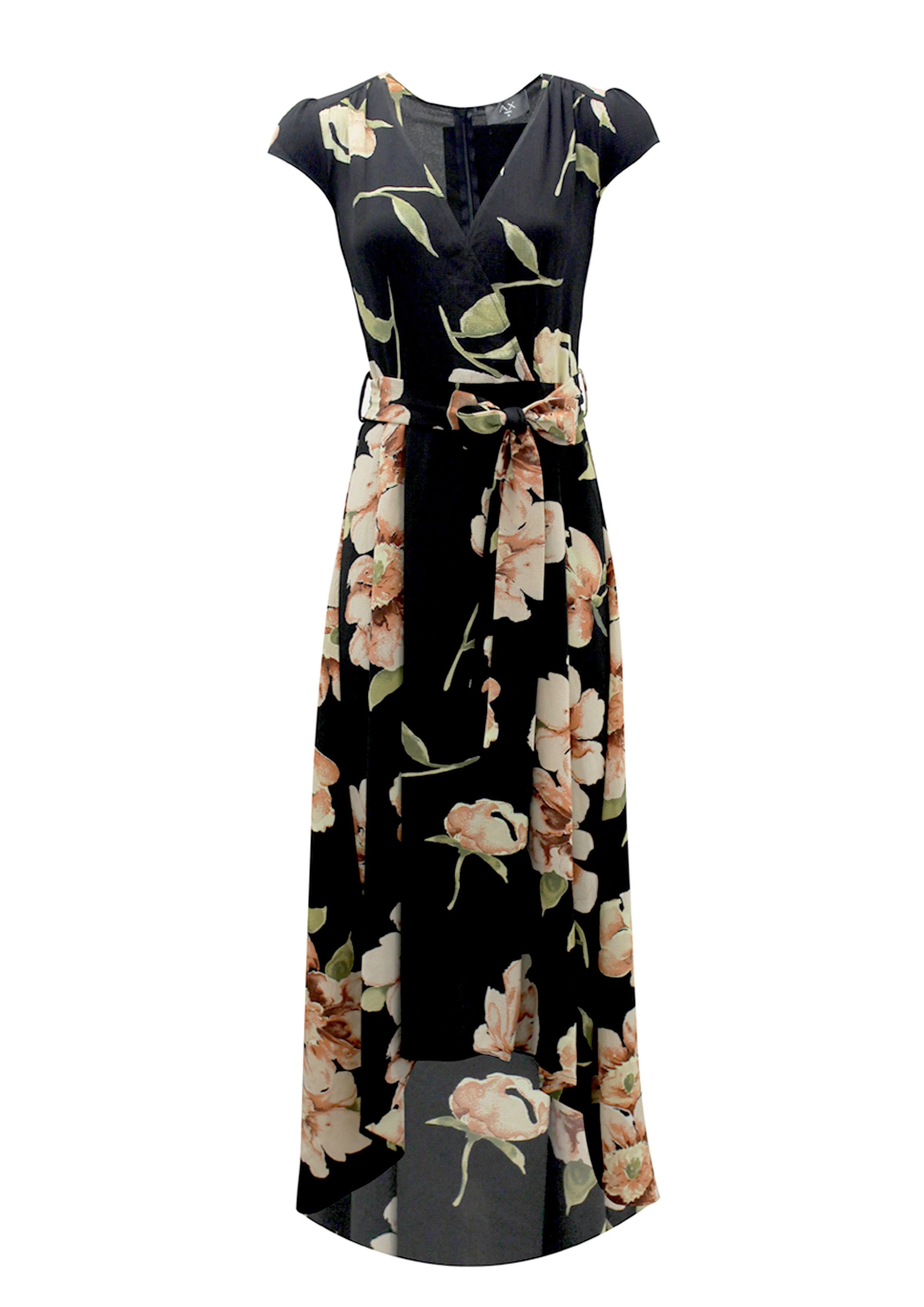 Black Floral V Neck Maxi Dress sold by AX Paris product image thumbnail 4