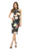Floral Cross Front Midi Dress sold by AX Paris