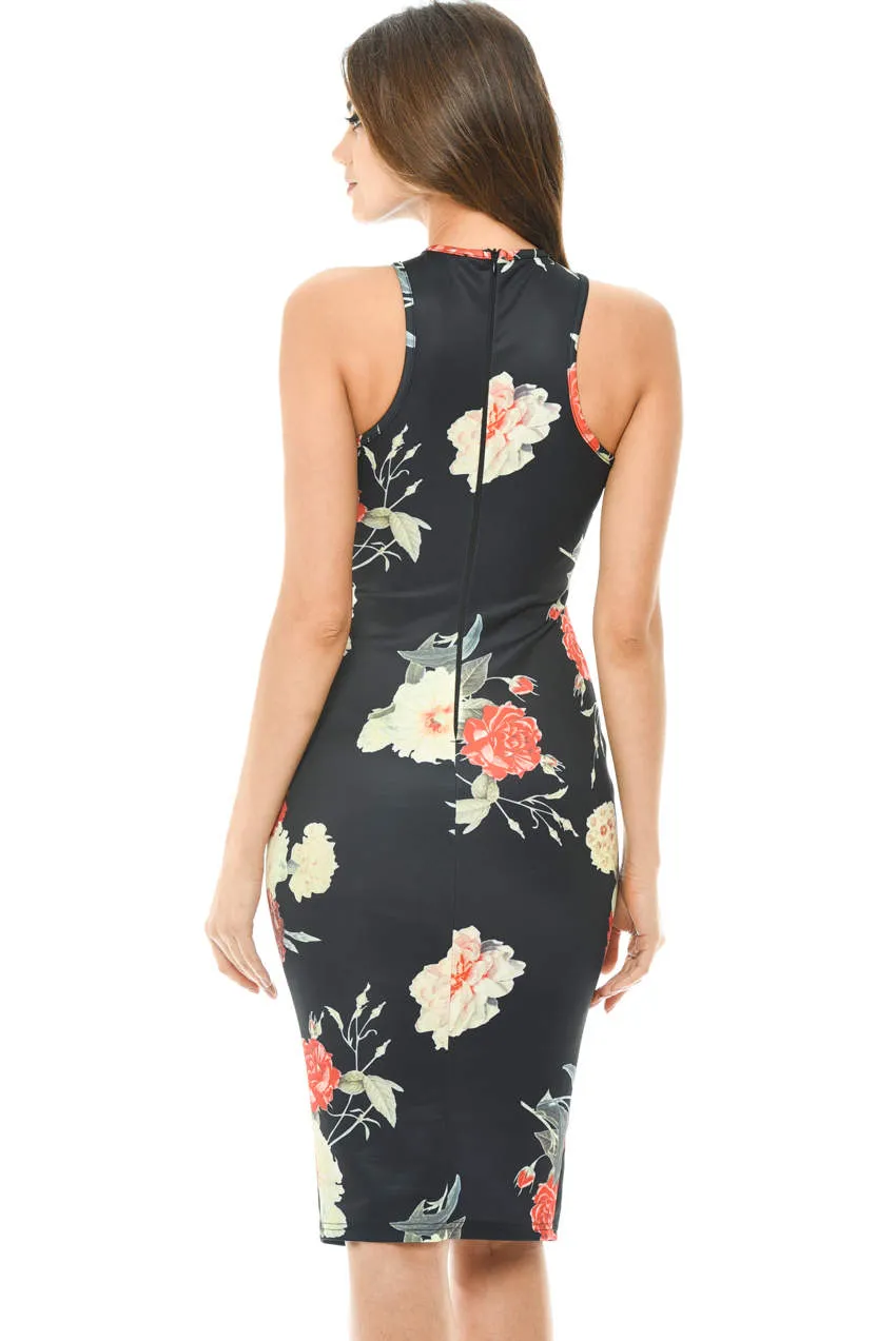 Floral Cross Front Midi Dress sold by AX Paris product image thumbnail 3