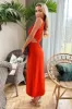 Burnt Orange Cut Out Midi Dress sold by AX Paris