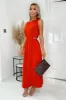Burnt Orange Cut Out Midi Dress sold by AX Paris