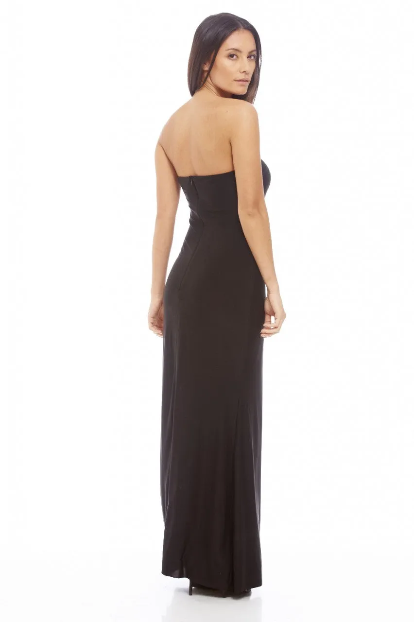 Notch Slinky Maxi Dress sold by AX Paris product image thumbnail 4