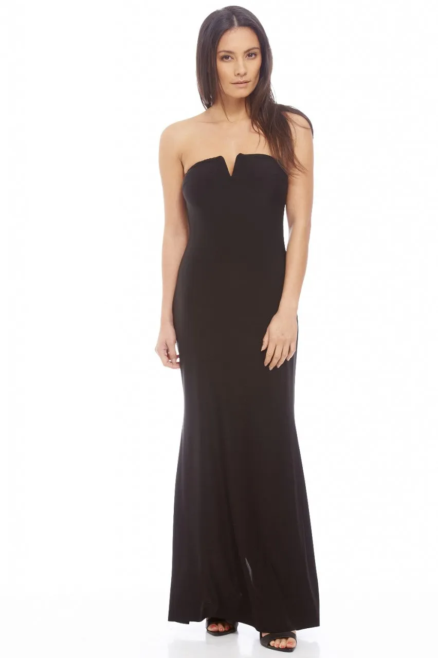 Notch Slinky Maxi Dress sold by AX Paris product image thumbnail 3