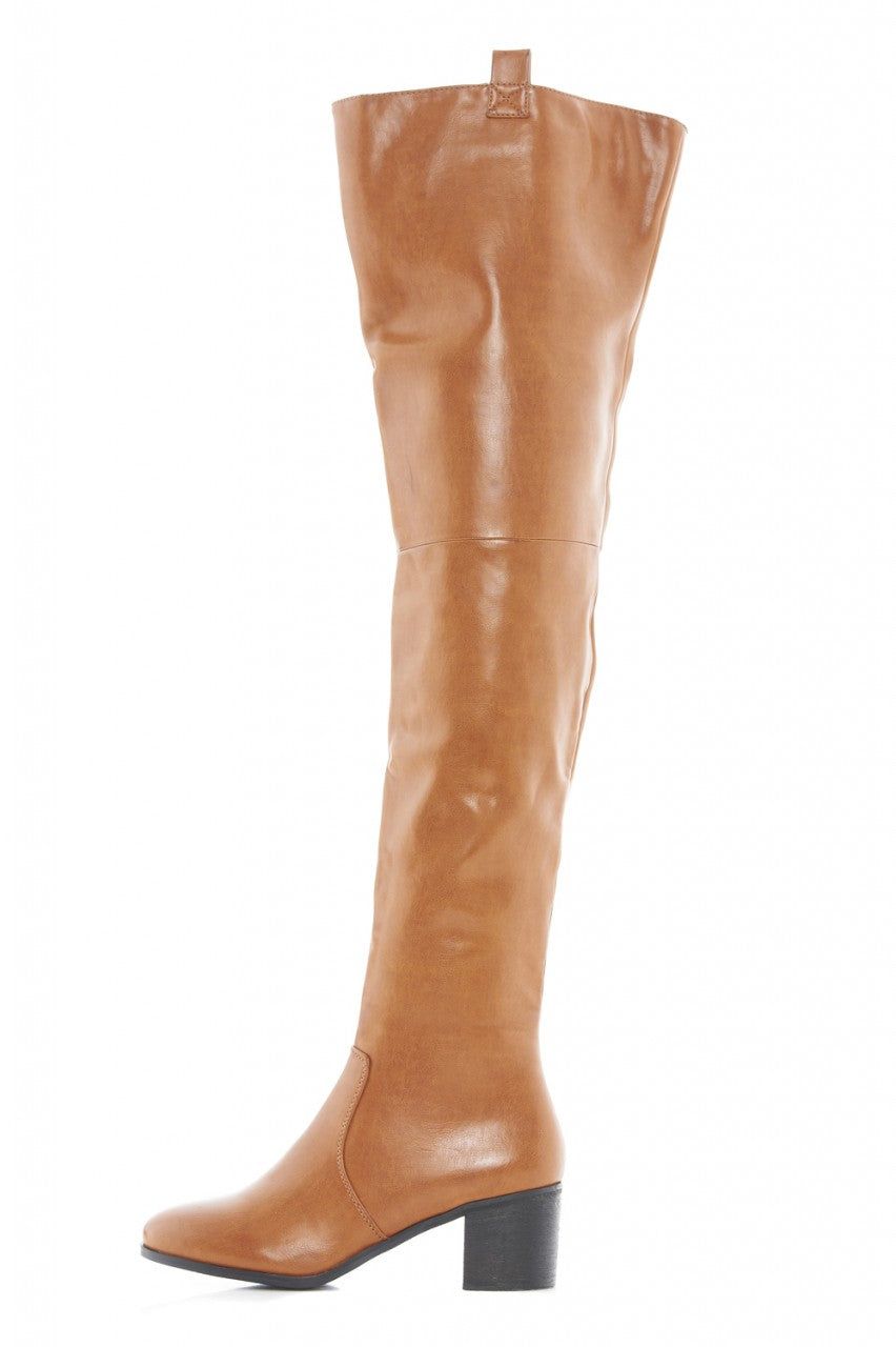 Chunky Heeled Over The Knee Boots sold by AX Paris product image thumbnail 2