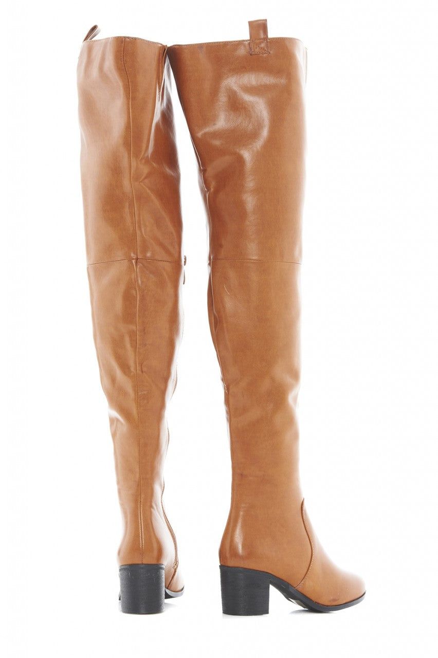 Chunky Heeled Over The Knee Boots sold by AX Paris product image thumbnail 3