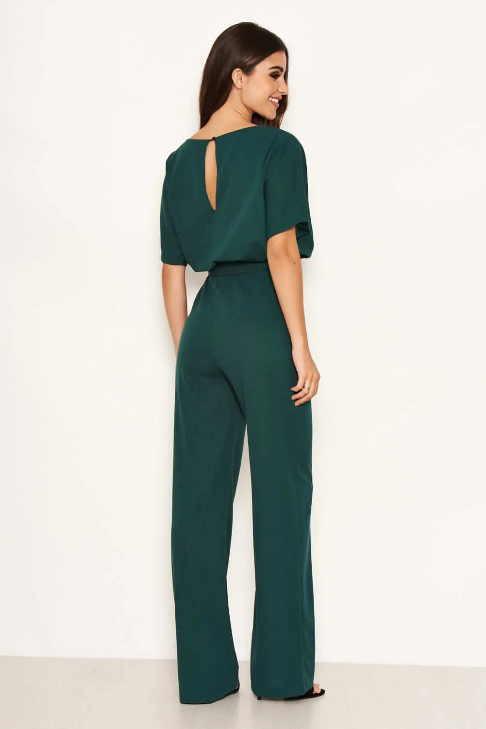 Teal Tie Waist Jumpsuit sold by AX Paris product image thumbnail 5
