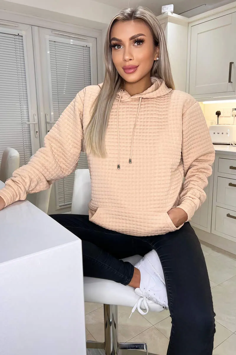 Stone Quilted Hoodie sold by AX Paris product image thumbnail 2