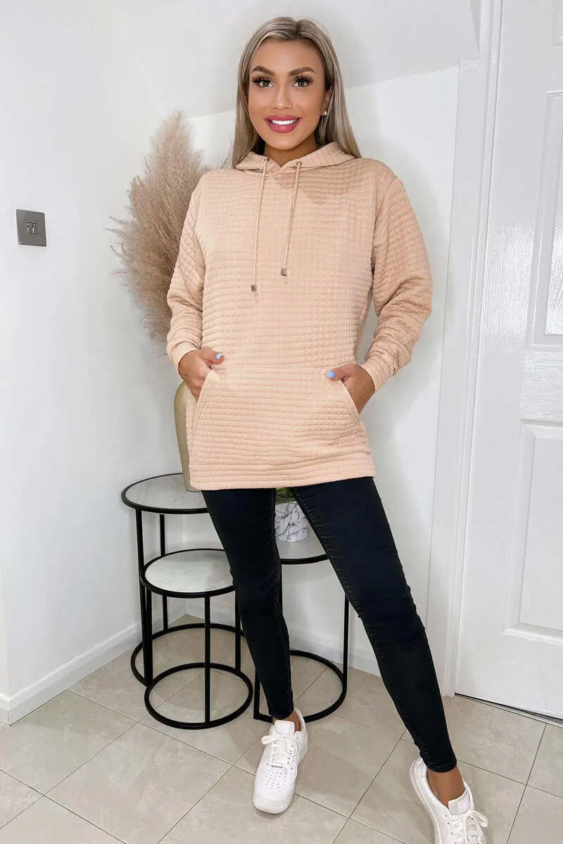 Stone Quilted Hoodie sold by AX Paris product image thumbnail 3