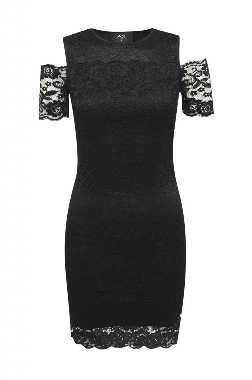 Black Lace Cold Shoulder Mini Dress sold by AX Paris product image thumbnail 5