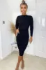 Black Wide Neck Ruched Bodycon Dress sold by AX Paris