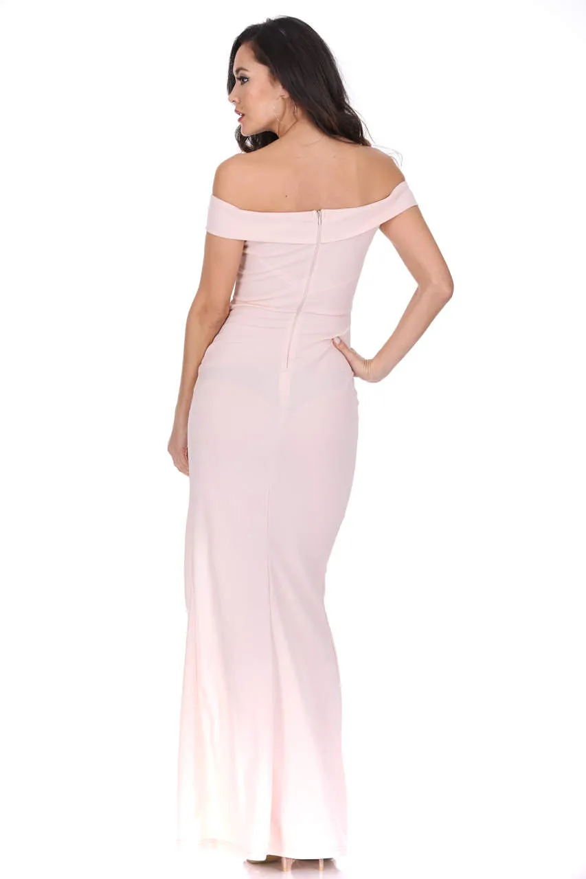 Nude Off The Shoulder Maxi Dress sold by AX Paris product image thumbnail 3