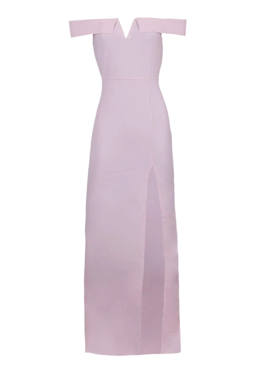 Nude Off The Shoulder Maxi Dress sold by AX Paris product image thumbnail 4