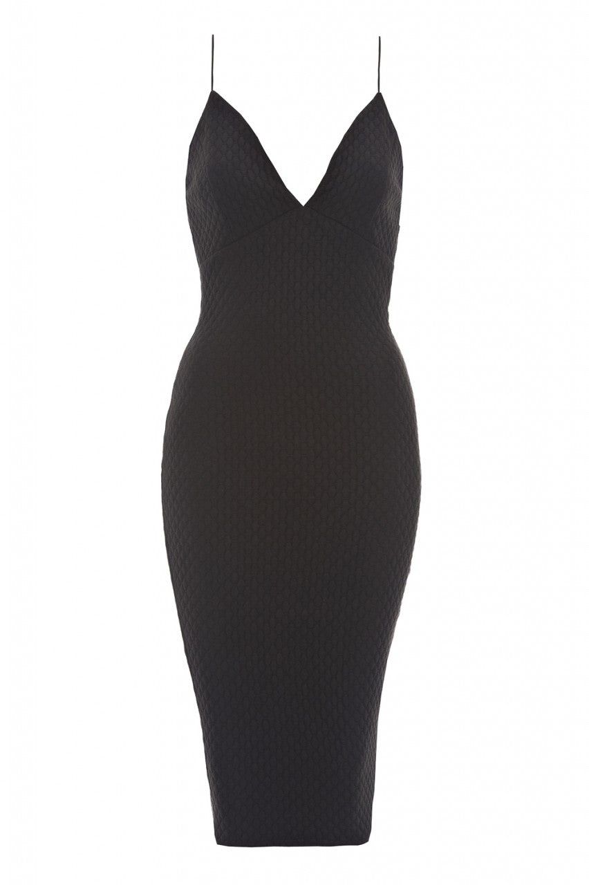 Plunge Front Waffle Midi Dress sold by AX Paris product image thumbnail 5