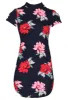 Black Floral High Neck Mini Dress sold by AX Paris