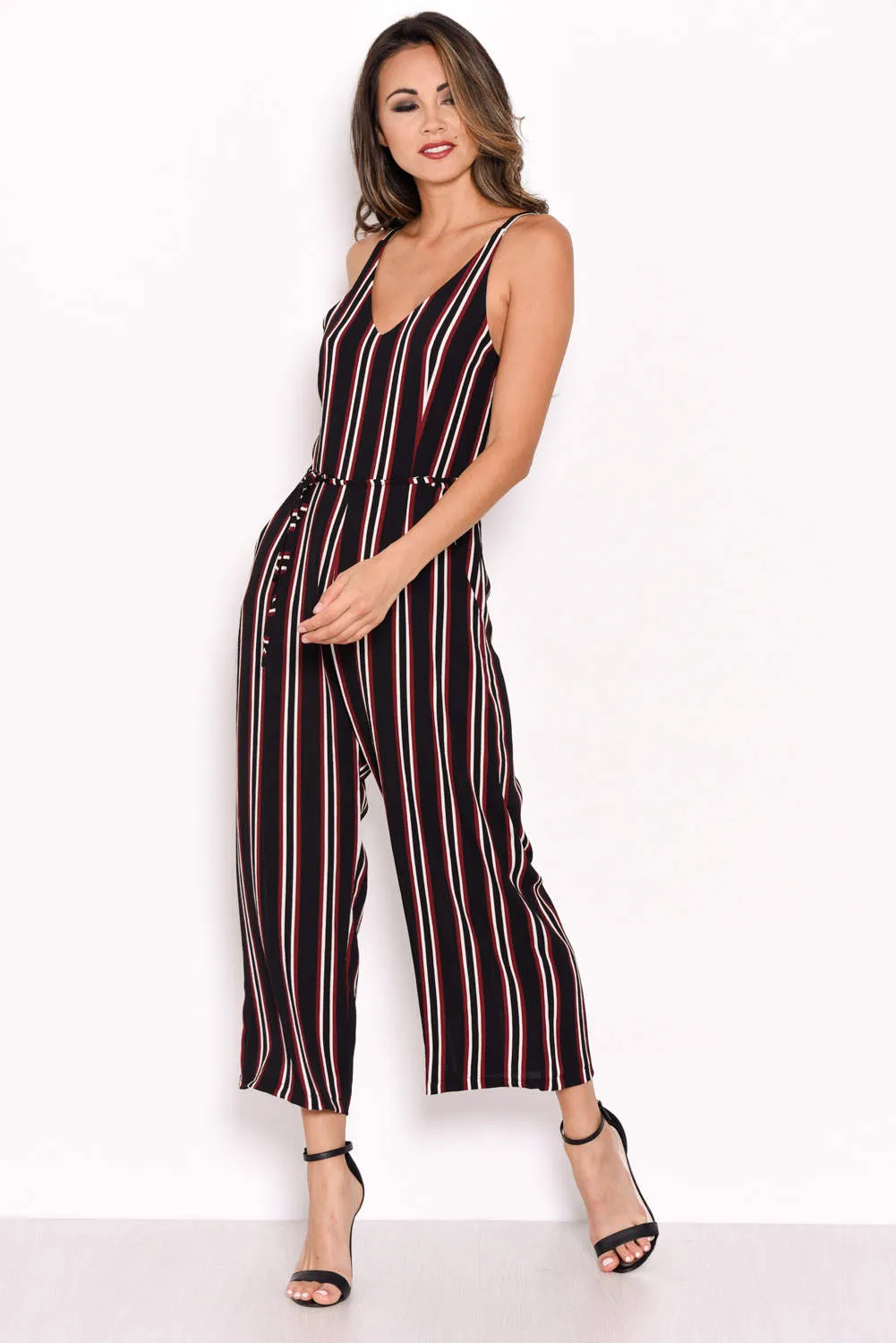 Stripe Culotte Jumpsuit sold by AX Paris product image thumbnail 4