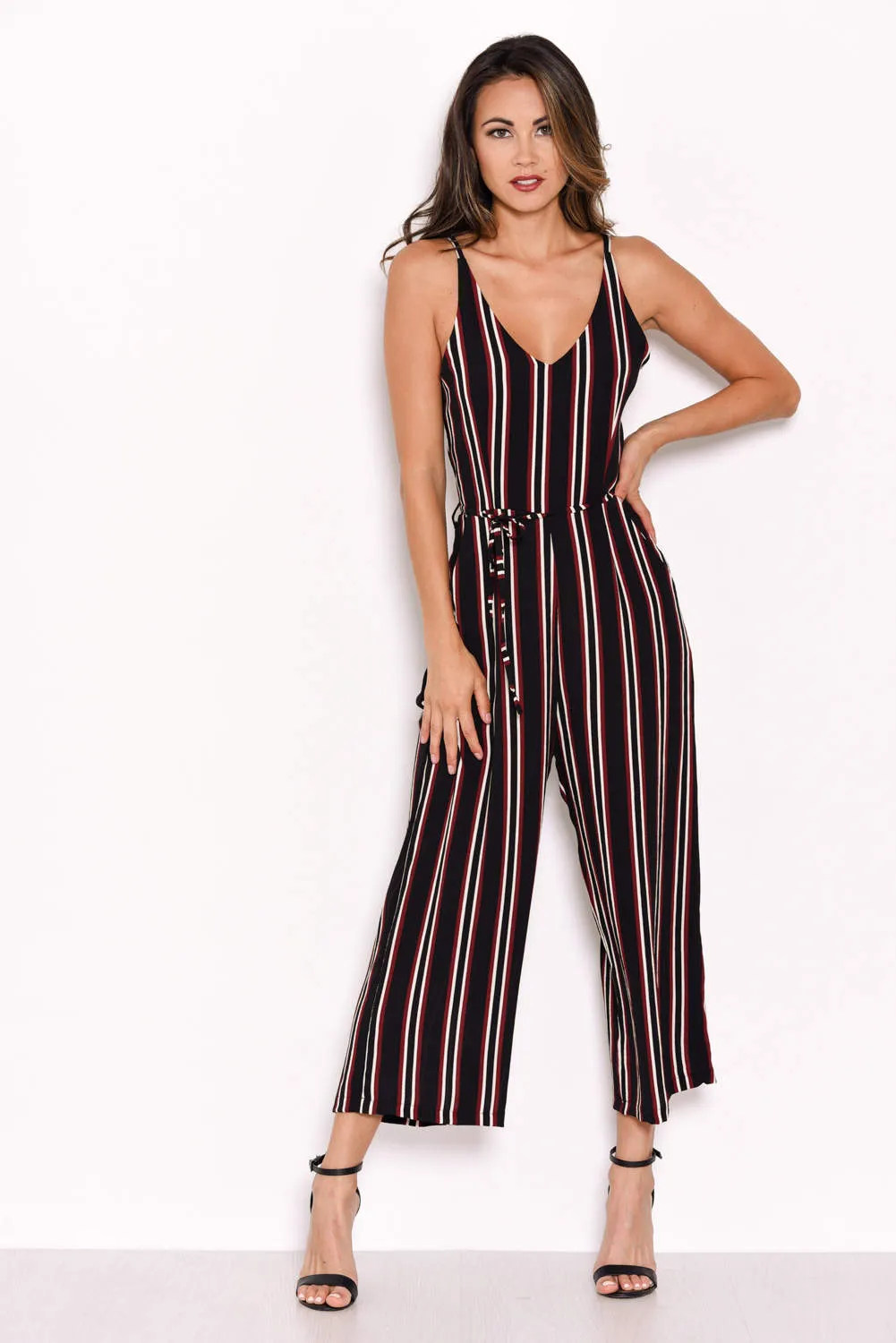Stripe Culotte Jumpsuit sold by AX Paris