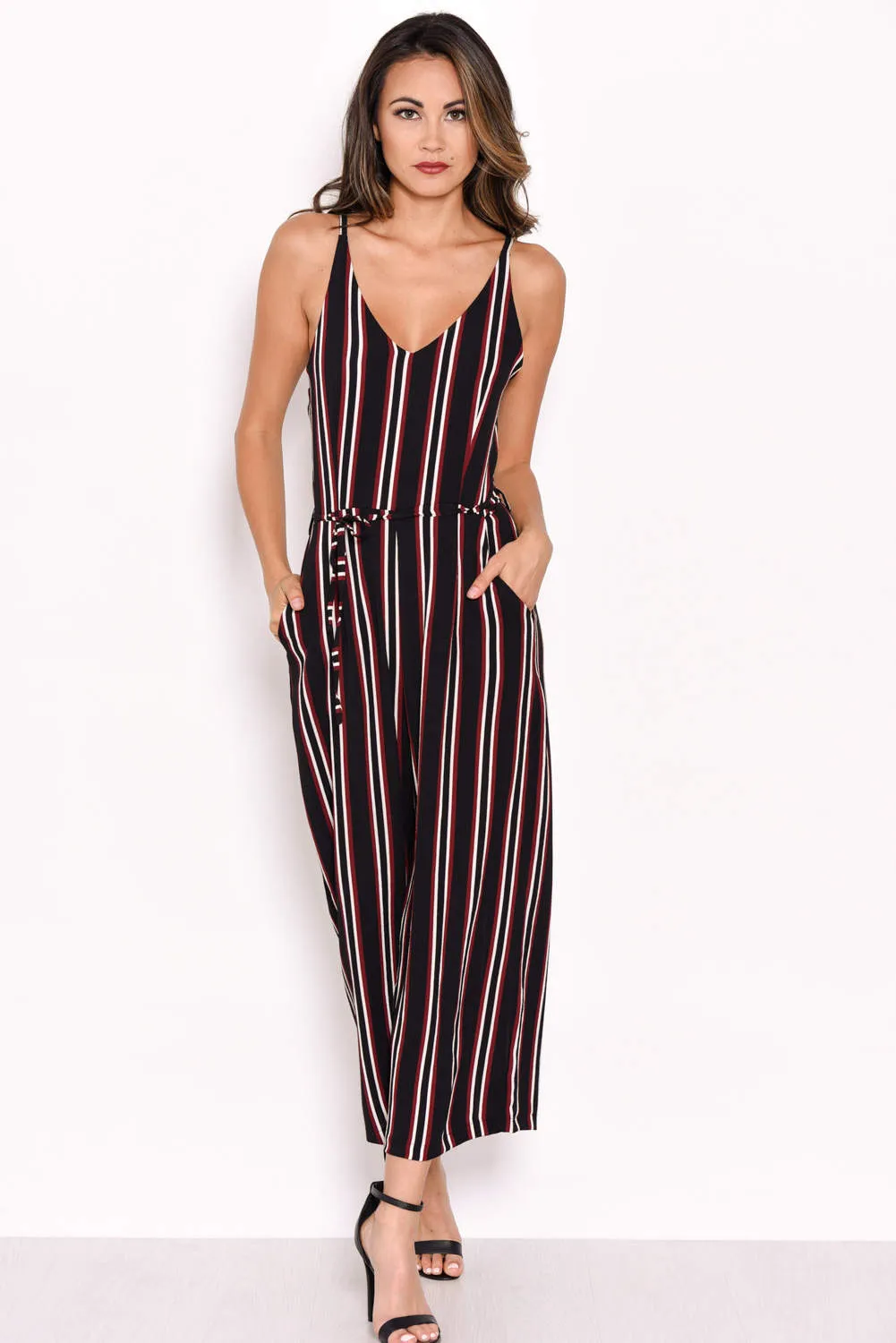 Stripe Culotte Jumpsuit sold by AX Paris product image thumbnail 2