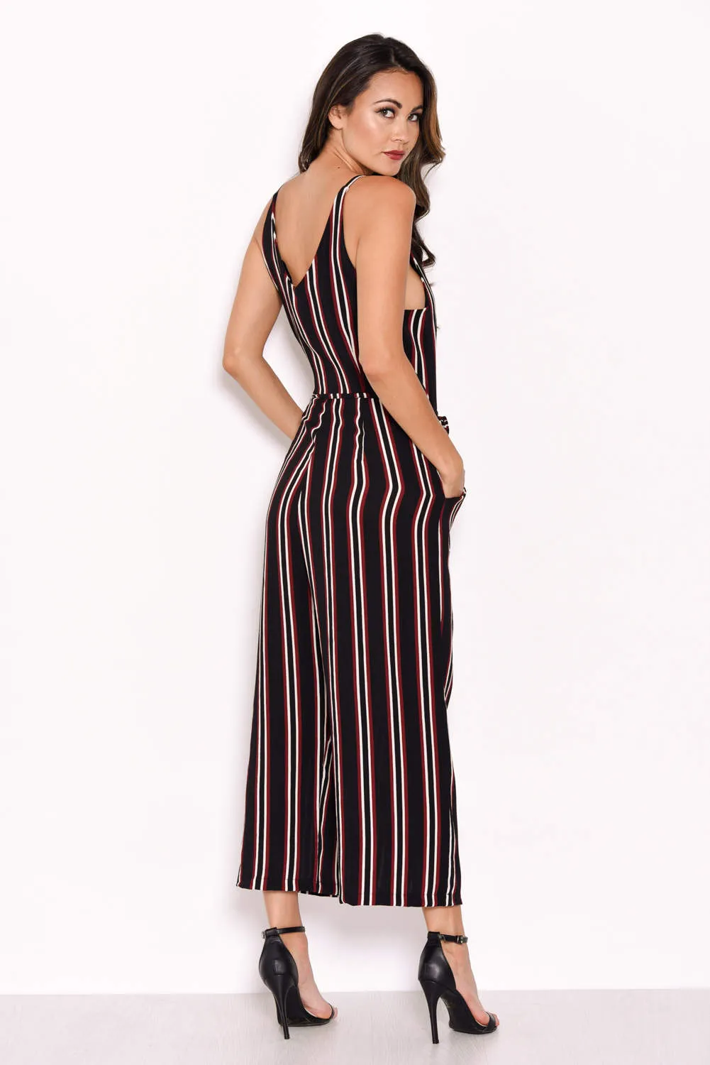 Stripe Culotte Jumpsuit sold by AX Paris product image thumbnail 3