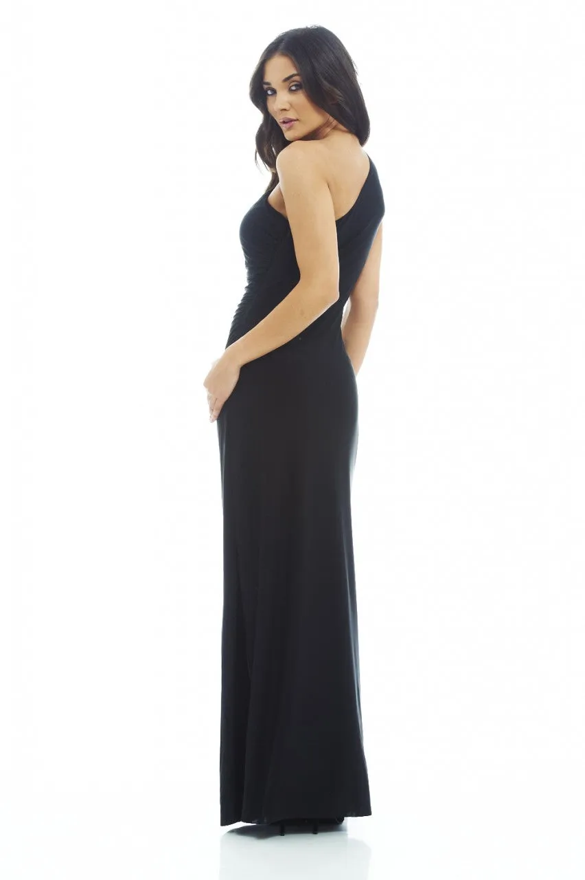 One Shoulder Leg Split Slinky Maxi Dress sold by AX Paris product image thumbnail 4